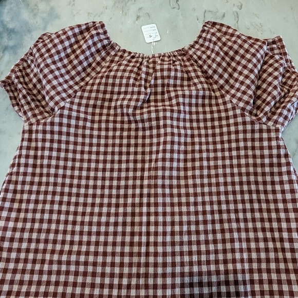 #100 NWOT Treasure & Bond Gingham Checkered Top - Picture 10 of 11